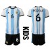 Billige Argentina German Pezzella #6 Hjemmetrøye Barn VM 2022 Kortermet (+ korte bukser)